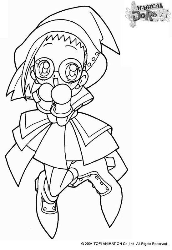 coloriage magical doremi la sorciere emilie